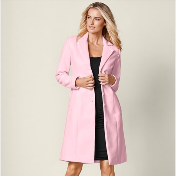 VENUS NEW Ruffle Back Coat Pink - Picture 7 of 8